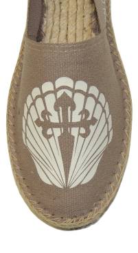 Estampación de la concha del peregrino